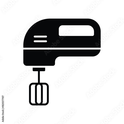 Kitchen Utensil Hand Mixer Icon Vector Design