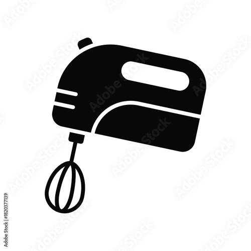 Kitchen Utensil Hand Mixer Icon Vector Design