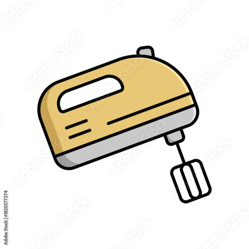 Kitchen Utensil Hand Mixer Icon Vector Design