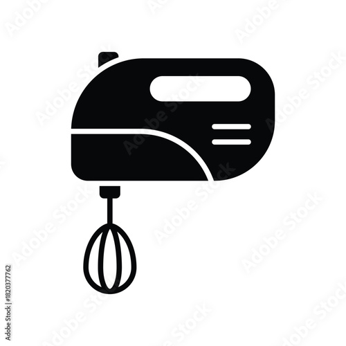 Kitchen Utensil Hand Mixer Icon Vector Design