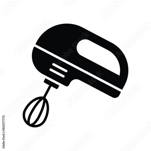 Kitchen Utensil Hand Mixer Icon Vector Design