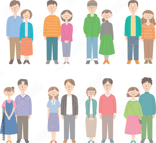 若い夫婦の全身セット