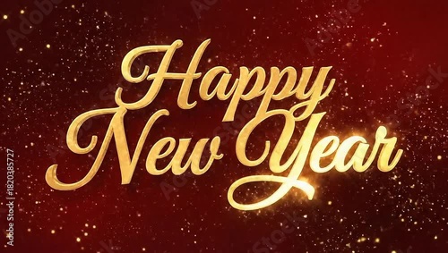 Happy new year animated greeting