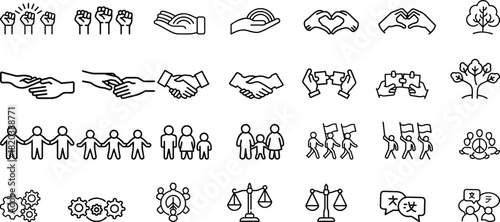 Collection of vector animal icons and transportation silhouettes for seamless pattern design