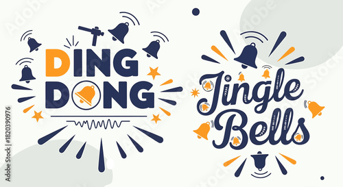 Christmas Bell Illustrations for Holiday Design