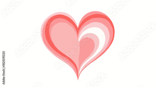 A creative heart-shaped logo design split into two textures: one side resembling a red strawberry with seeds and the other side featuring pink creamy swirls.