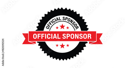 Celebrate your success with this official sponsor badge for promotions