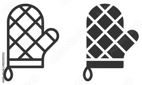 Kitchen glove icon vector illustration