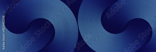 Abstract blue glowing geometric lines modern shiny blue circle lines pattern. Suit for cover,  banner, brochure