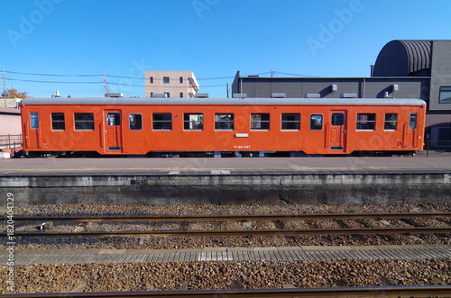 真岡駅の古い気動車