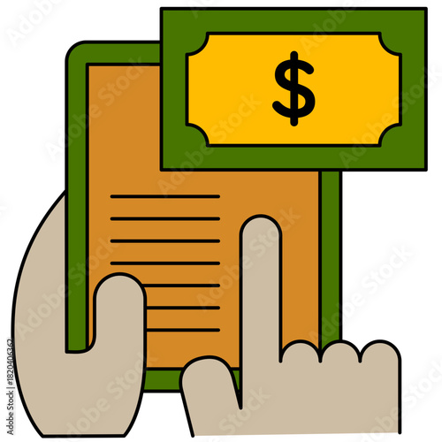 Digital Money Transfer Illustration