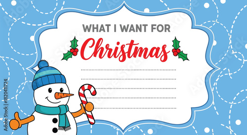 Christmas wish list template free printable christmas wishlist