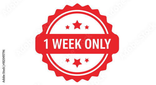 One week only sale promotion limited time offer special discount deal