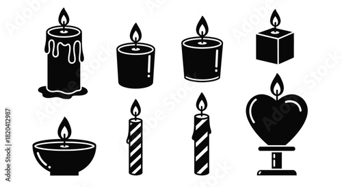 Elegant candles set a warm, inviting mood for celebrations or relaxation