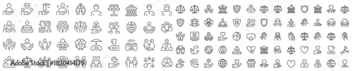 Collection of various hand drawn doodle style icons in black and white