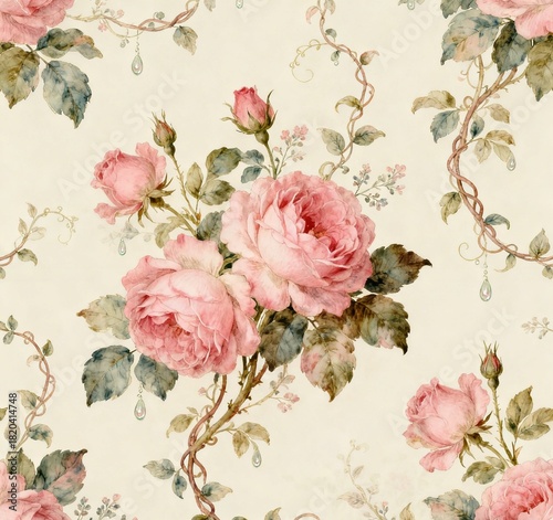vintage roses background