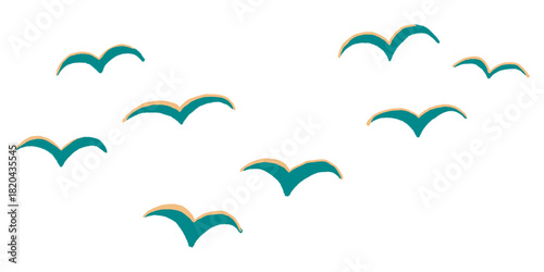 Photography Flying birds png sticker, transparent background