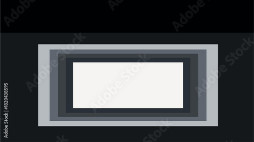 Retro geometric HD wallpaper, black high definition background vector