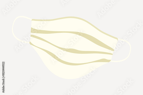 Surgical mask, healthcare illustration collage element vector