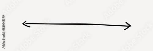 Double sided arrow collage element vector