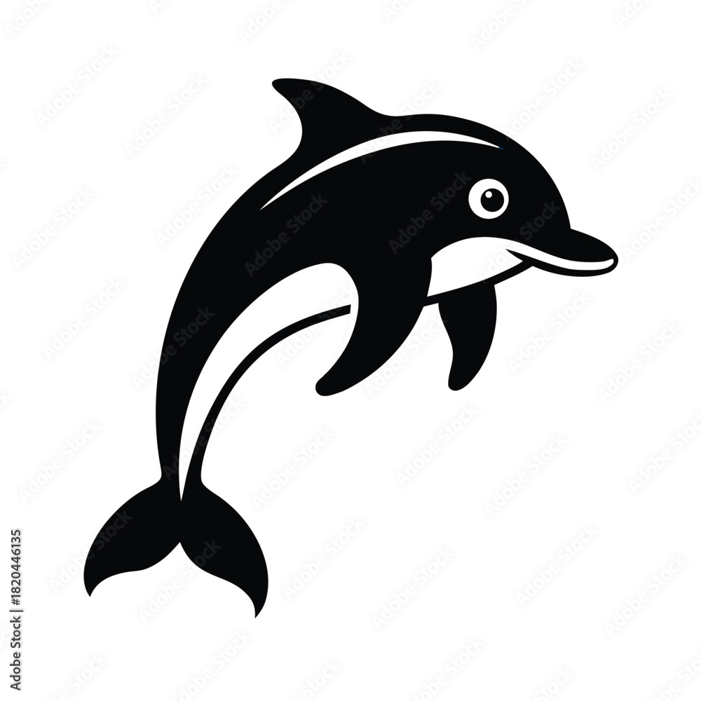 Naklejka premium Dolphin vector illustration