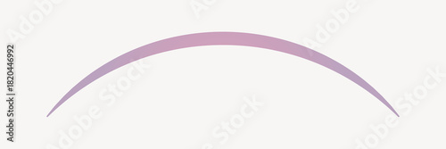 Gradient pink arch divider clipart vector