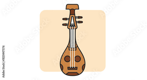 Silhouette of a devilish figure with horns and clawed hands, adorned with flame-like patterns.