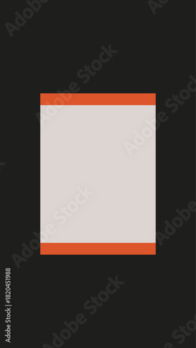 Black geometric frame phone wallpaper vector