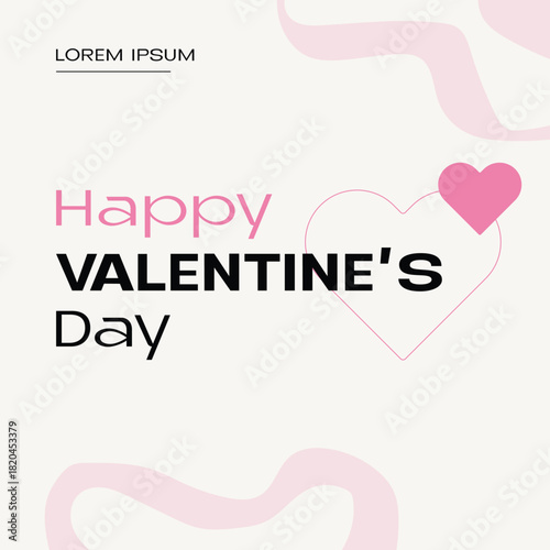 Happy Valentines Day templates for social media posts, cover, poster, banners, marketing, sales promotion and card design. Vector backgrounds.