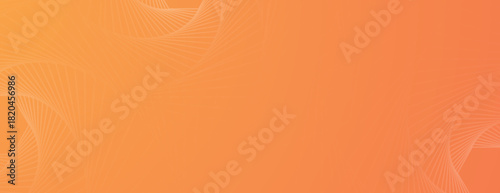 Orange gradient background with smooth texture and subtle wave patterns. The background is vibrant and orange, creating a warm ambiance. Minimal abstract gradient wavy spiral vector background