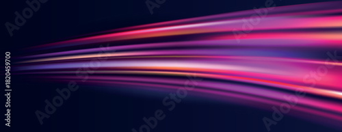 Abstract background with smooth, flowing lines in vibrant pink and purple. The background is dynamic with pink and purple hues. Gradient background vector. Pink background.