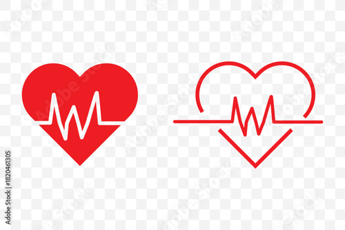Heart rate pulse curve line icon editable outline stroke vector eps. Clean medical heartbeat line icon representing health and cardiology suitable for digital and print use 