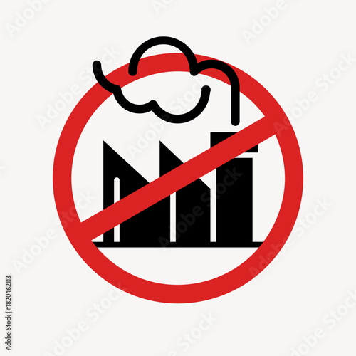 No air pollution flat icon vector