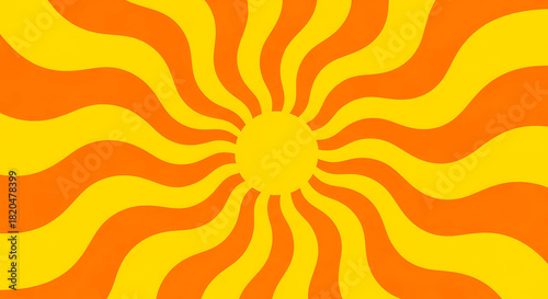 Sunburst yellow and orange