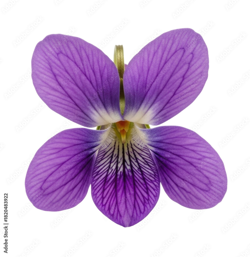 Fototapeta premium Violet flower transparent background cutout png