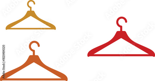  three clothing hangers displayed against a clean white background, which enhances their visibility and creates a fresh, minimalist aesthetic.