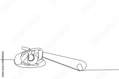 Single line drawing of a softball glove cradling the ball beside a bat, sports concept for team spirit, themed for World Softball Day celebrating leagues, athletes, coaches, and fans across the globe.