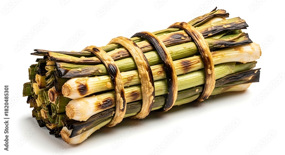 Fototapeta premium Grilled calçots catalan cuisine traditional spanish food barbeque spring onions calçotada diet