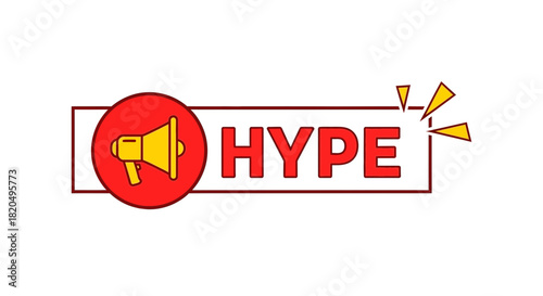 Grab attention with a hype megaphone for promotion and announcements