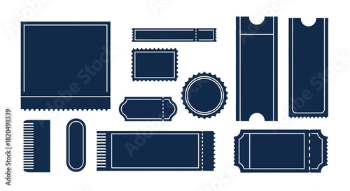 Create stunning ticket designs with this versatile template collection