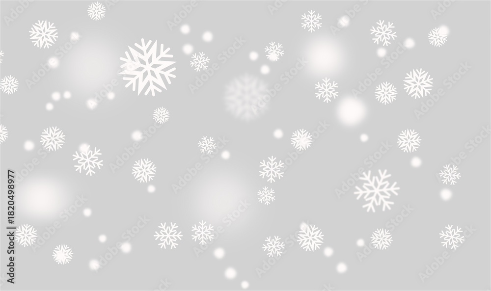 Fototapeta premium abstract background with snowflakes