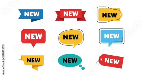 Announce new arrivals with vibrant tags and labels for promotions