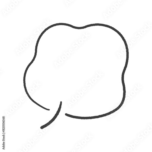 湯気や蒸気のような形の手書きの吹き出し - 冬の寒気やため息･ホカホカあたたかいイメージの装飾の素材