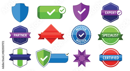 Showcase Your Professional Expertise with Trust Badges and Seals Set