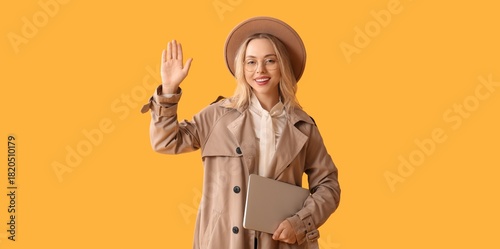 Beautiful young stylish wom...