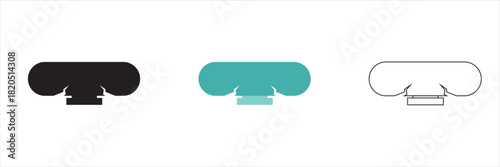 Broken pipe vector icon. Isolated on white background .vector illustration. EPS 10