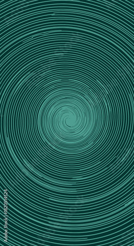 Hypnotic Turquoise Spiral A Captivating Vortex of Lines and Depth