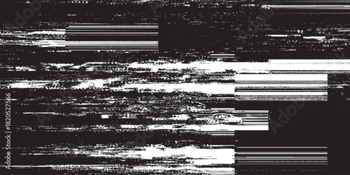 Crisp Horizontal Line Interference Glitch Texture Simulating Broken LCD Screen Display