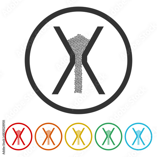 Sands  hourglass icon. Set icons in color circle buttons