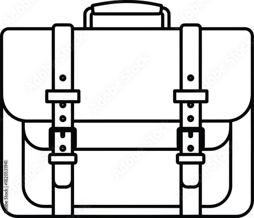 Find the perfect leather briefcase for work professional bag outline eps silhouette